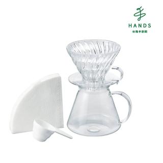 【TOKYU HANDS 台隆手創館】HARIO SIMPLY V60清透玻璃手沖組-S-VGBK-0