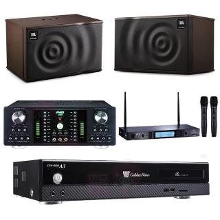 【金嗓】伴唱機4TB+擴大機+無線麥克風+喇叭(CPX-900 A3+FNSD A-300N+MR-865PRO+JBL MK10)