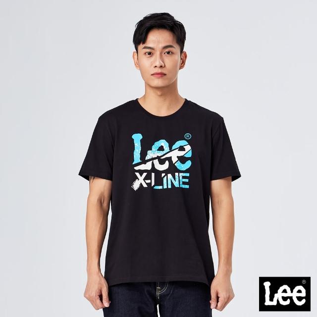 【Lee】出清品-男裝 短袖T恤 / 系列噴墨大LOGO 共2色 標準版型(LL220008K11 / LL220008K14)