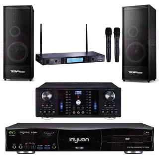 【音圓】點歌機4TB+擴大機+無線麥克風+喇叭(S-2001 N2-350+AK-8800 PRO+MR-865 PRO+TDF K-124)