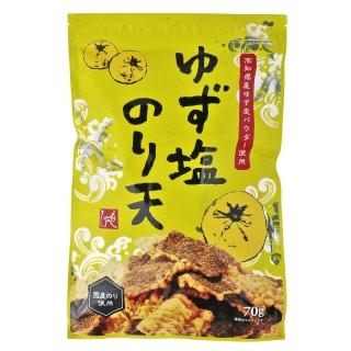 【咖樂迪咖啡農場】MOHEJI 柚子鹽味炸海苔餅(70g/1包)