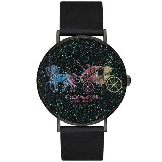 【COACH】炫彩馬車時尚皮帶錶-36mm(14503328)