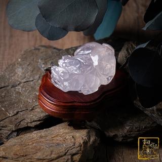 【吉祥水晶】乳白水晶貔貅 179g(開運 招財 旺財位)