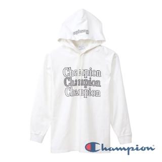 【Champion】Campus Logo連帽Tee-白