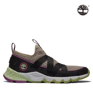 【Timberland】男款灰褐色網眼GreenStride Solar Wave ST無綁帶休閒鞋(A2JDBK51)