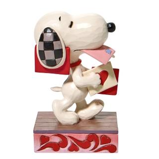 【Enesco】精品家飾 SNOOPY 史努比情人節卡片居家擺飾