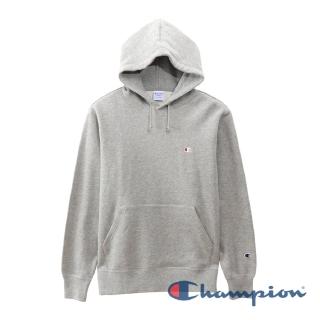 【Champion】BASIC毛巾布連帽Tee-灰色