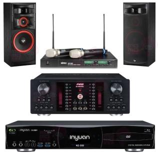 【音圓】點歌機4TB+擴大機+無線麥克風+喇叭(S-2001 N2-350+AK-9800 PRO+ACT-880+XLS-15)