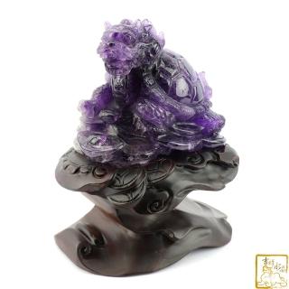 【吉祥水晶】紫水晶龍龜 1.47kg(鎮宅守財)