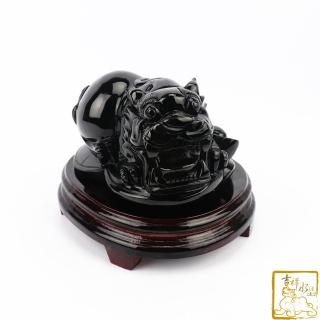 【吉祥水晶】彩虹黑曜石貔貅 2.2kg(招財咬錢)