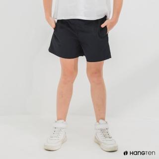 【Hang Ten】女童-REGULAR FIT鬆緊短褲(深藍)