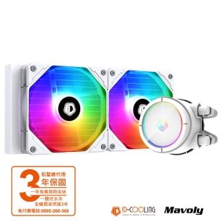 【ID-COOLING】ZOOMFLOW 240 X SNOW ARGB 一體式水冷 CPU散熱器 PWM溫控風扇(白色)