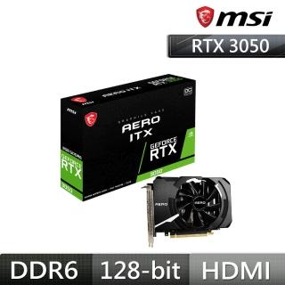 【MSI 微星】RTX 3050 AERO ITX 8G OC 顯示卡