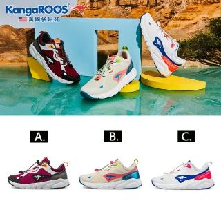 【KangaROOS 美國袋鼠鞋】女 ZEPHYR 防潑水 輕量 運動 慢跑鞋(三色可選)