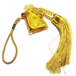 【十方佛教文物】招財福袋{琉璃}掛飾(大悲咒加持108遍.平安財運順利)