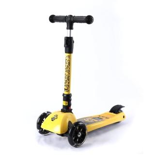 【MINIONS 小小兵】三輪摺疊滑板車 香蕉款(滑板車 戶外玩具)