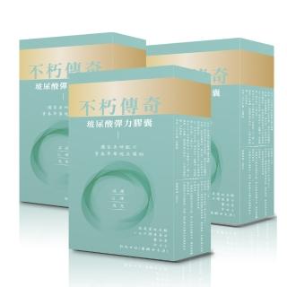 【登豐】即期品-不朽傳奇-玻尿酸彈力膠囊3入超值組(玻尿酸、穀胱甘、膠原蛋白、彈性蛋白、11203月到期)