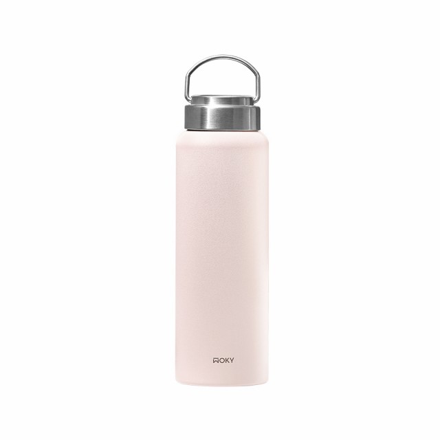 【WOKY 沃廚】渾圓杯 鈦陶瓷款770ml 跟 提手陶瓷保溫杯800ml(隨行杯/吸管杯/保溫瓶)