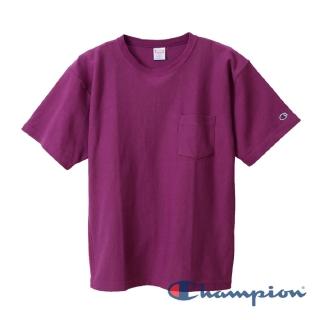 【Champion】RW口袋短Tee-紫色-9.4oz