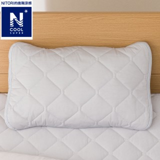 【NITORI 宜得利家居】進階涼感 枕頭保潔墊 N COOL SP SARAMOCHI N GY(枕頭保潔墊 進階涼感 NCOOL)