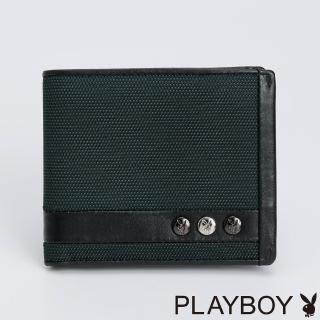 【PLAYBOY】基本短夾  Steel系列(藍色)