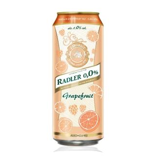 【Radler 萊德】德國Radler 0.0% 萊德無酒精啤酒風味飲-葡萄柚(500ml)