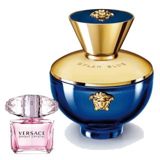 【VERSACE 凡賽斯】狄倫 女神女性淡香精100ml+香戀水晶小香水5ml(公司貨)