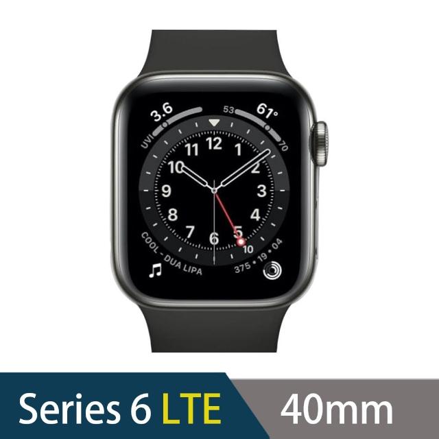 【Apple 蘋果】Watch Series 6 LTE版40mm(不鏽鋼錶殼搭配運動型錶帶)