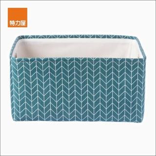 【特力屋】多用途收納盒 附提把 38x28x20cm 藍色款