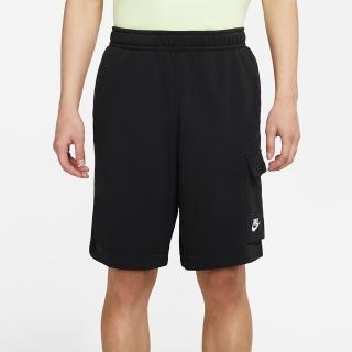 【NIKE 耐吉】短褲 男款 籃球褲 運動短褲 慢跑 AS M NSW CLUB FT CARGO SHORT 黑 DD7015-010