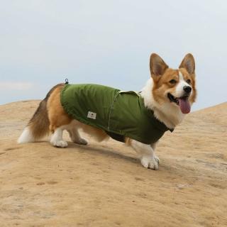 【CAMPET】SPACE α 全境快穿衝鋒衣-太空灰-XL~2XL(寵物全防水風雨衣)