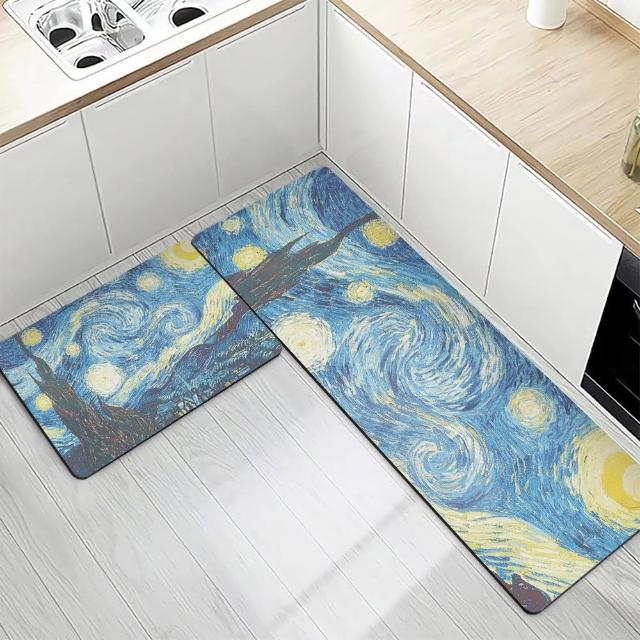 【半島良品】吸水防滑奈米絨軟式仿珪藻土地墊-120x40cm(多款選 台灣設計印刷)
