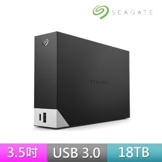 【SEAGATE 希捷】One Touch Hub 18TB 雙USB 3.5吋外接硬碟(STLC18000402)