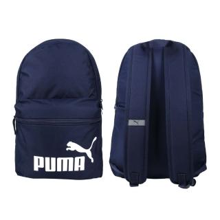 【PUMA】PHASE 後背包-雙肩包 肩背包 反光 22L 丈青白(07548743)