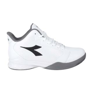 【DIADORA】男專業籃球鞋-2E-寬楦 訓練 運動 避震 反光 白灰(DA71283)
