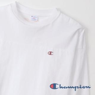 【Champion】Campus 背面配色Logo長Tee -白色