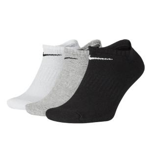 【NIKE 耐吉】襪子 Performance 男女 黑 灰 白 踝襪 船型襪 三色 三雙入 薄款(SX4705-901)