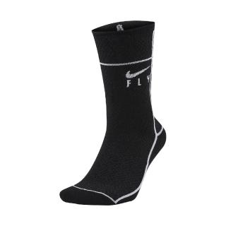 【NIKE 耐吉】中筒襪 SNKR SOX Swoosh Fly 黑 白 籃球襪 男款 運動襪(CU5855-010)