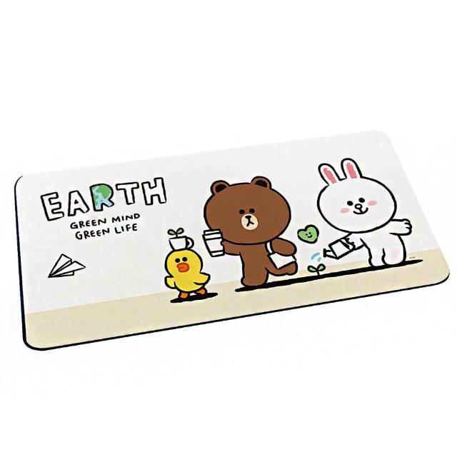 【收納王妃】LINE Friends 環保系列 軟式珪藻土地墊 踏墊(80x38x0.5cm)