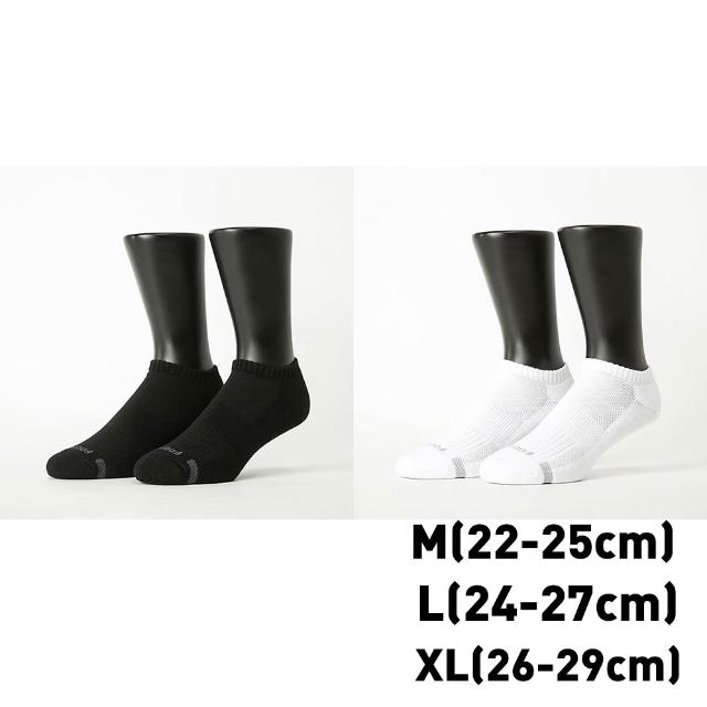 【FOOTER】買3送3-單色運動逆氣流氣墊船短/隱形襪-共6雙(T31M/L/XL)
