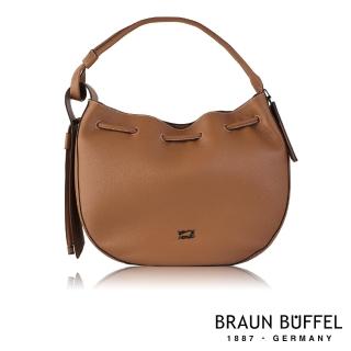 【BRAUN BUFFEL 德國小金牛】台灣總代理 維納斯 單肩包-咖啡色(BF677-A33-CS)