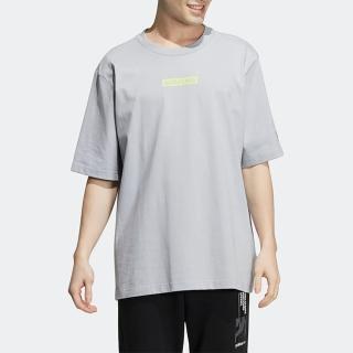 【adidas 愛迪達】上衣 男款 運動 訓練 短袖上衣 亞規 M SW GLOBE TEE 藍紫 HC9718