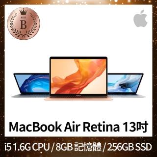 【Apple 蘋果】B 級福利品 MacBook Air Retina 13吋 i5 1.6G 處理器 8GB 記憶體 256GB SSD(2019)