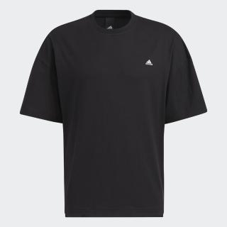 【adidas 愛迪達】運動上衣 男上衣 T恤 黑 M CITY LOOSE T(HC9979)