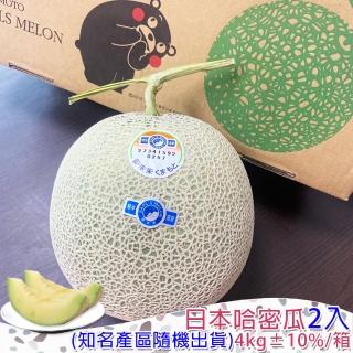 【找香香PungPung】日本哈密瓜4kg±10%/2顆(知名產區哈密瓜隨機出貨)