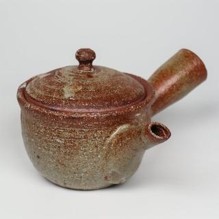 【福介商店】信樂燒 窯變 橫手急須0.3L(泡茶壺 沖泡壺 橫柄壺具)