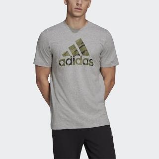 【adidas 愛迪達】上衣 男款 短袖上衣 運動 亞規 M CAMO T 灰 HE4376