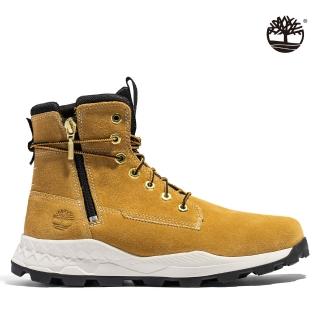 【Timberland】男款小麥色布魯克林側拉鍊中筒靴(A5YV7231)