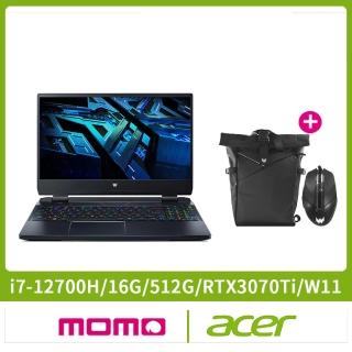 【Acer 宏碁】PH315-55-74FV 15.6吋獨顯電競筆電(i7-12700H/16G/512GB SSD/GeForce RTX3070Ti 8G/Win11)