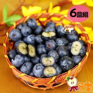 【果之家】美國空運進口XL級鮮果藍莓6盒(125g/盒)